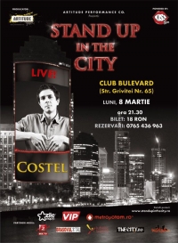 Stand Up in the city cu Costel pe 8 martie in Club Bulevard