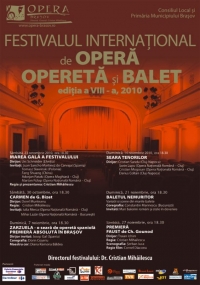 Festivalul International de Opera, Opereta si Balet al Operei din Brasov, editia 2010