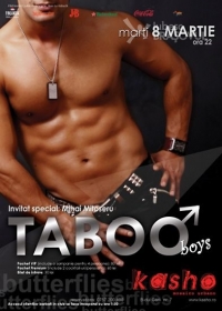 Taboo Boys de 8 Martie in Kasho Club Brasov