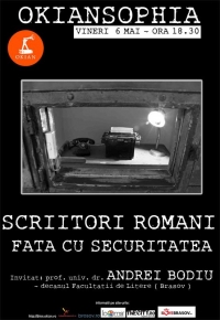 Okiansophia cu tema "Scriitori romani fata cu securitatea" in libraria Okian