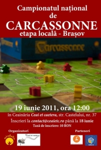 Actualizare: Campionatul National de Carcassonne, etapa Brasov, in Ceai et caetera