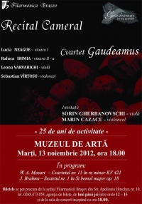 Recital al Cvartetului Gaudeamus "25 de ani de activitate"