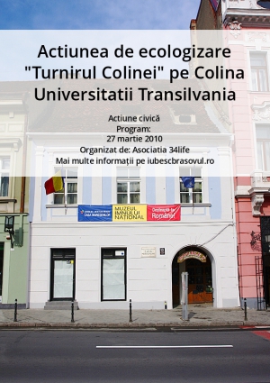 Actiunea de ecologizare "Turnirul Colinei" pe Colina Universitatii Transilvania