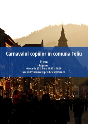 Carnavalul copiilor in comuna Teliu