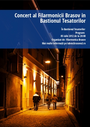 Concert al Filarmonicii Brasov in Bastionul Tesatorilor