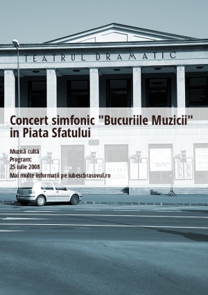 Concert simfonic "Bucuriile Muzicii" in Piata Sfatului