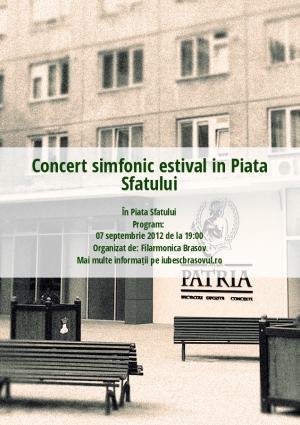 Concert simfonic estival in Piata Sfatului