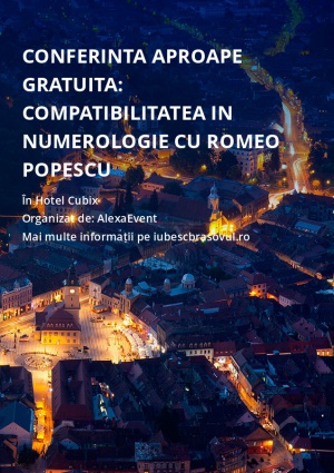 Conferinta aproape gratuita: Compatibilitatea in numerologie cu Romeo Popescu