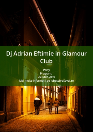 Dj Adrian Eftimie in Glamour Club