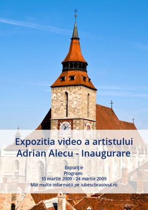 Expozitia video a artistului Adrian Alecu - Inaugurare