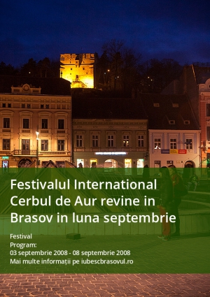 Festivalul International Cerbul de Aur revine in Brasov in luna septembrie