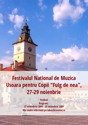 Festivalul National de Muzica Usoara pentru Copii "Fulg de nea", 27-29 noienbrie