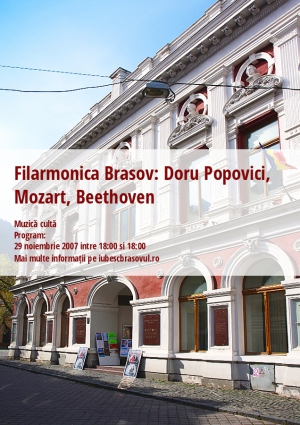 Filarmonica Brasov: Doru Popovici, Mozart, Beethoven 