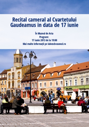 Recital cameral al Cvartetului Gaudeamus in data de 17 iunie