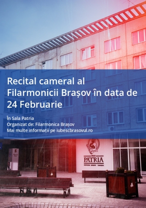 Recital cameral al Filarmonicii Brașov în data de 24 Februarie 