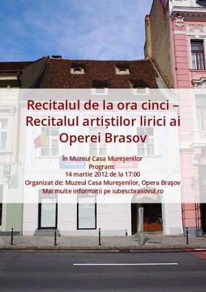 Recitalul de la ora cinci – Recitalul artiștilor lirici ai Operei Brasov