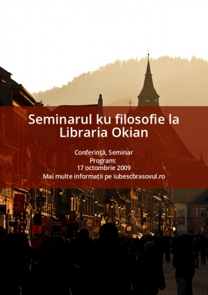 Seminarul ku filosofie la Libraria Okian