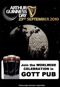 Arthur Guinness Day in Gott Pub