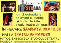 Teatru de papusi pentru copii in fiecare sambata la Teatrul Strada