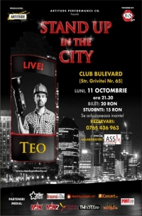 Stand Up In The City cu Teo pe 11 octombrie