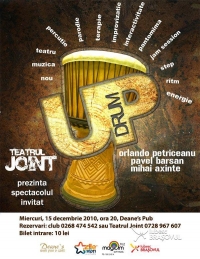 Teatrul Joint prezintă comedia-hibrid „Drum UP" in Deane's Pub