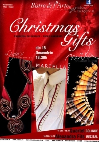 Christmas Gifts - expozitie cu vanzare creatii handmade in Bistro de l'Arte