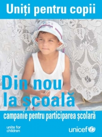 Sustine campania UNICEF - "Viitorul copiilor incepe la scoala"