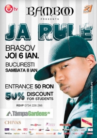 Actualizare: Ja Rule in Bamboo Club Brasov pe 6 ianuarie