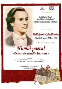 15 ianuarie, Ziua Culturii Nationale, la Centrul Cultural Reduta