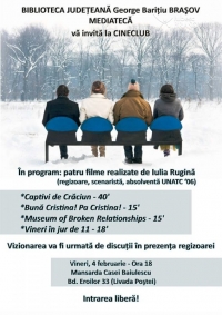 Actualizare foto: "Cineclub la Biblioteca. Noul Cinema Romanesc" in data de 4 februarie