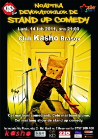 Noaptea Devoratorilor de Stand Up Comedy in Kasho club Brasov