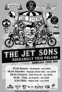 The Jet-Sons Rockabilly Trio revin in Brasov 