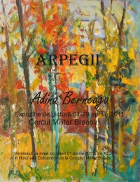 Expozitia de pictura "Arpegii" de Adina Berneaga la Cercul Militar Brasov