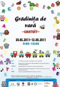 Recomandare: Gradinita de vara - bucuria copiilor si alternativa  parintilor, 20 iunie - 12 august