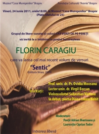 Poetul Florin Caragiu vine la "Cai verzi pe pereti"