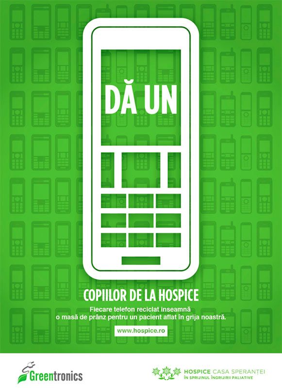 "Da un telefon" - reciclati telefoanele uzate in sprijinul pacientilor Hospice Casa Sperantei