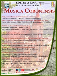 Festivalul Musica Coronensis, 11-16 octombrie 2011