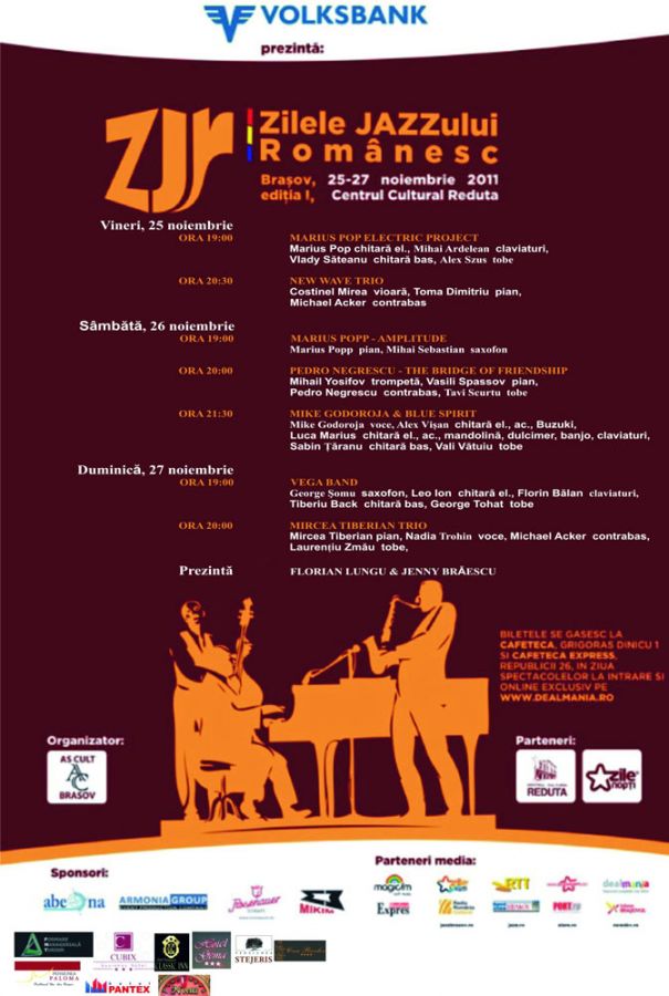Festivalul "Zilele JAZZ-ului Romanesc", 25-27 noiembrie 2011