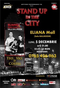 Teo, Vio si Costel revin in Brasov cu Stand Up in the city la Eliana Mall