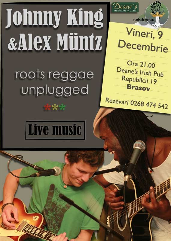 Johnny King & Alex Muntz Roots Reggae Unplugged