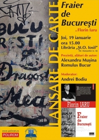 Florin Iaru lanseaza volumul Fraier de Bucuresti la Brasov
