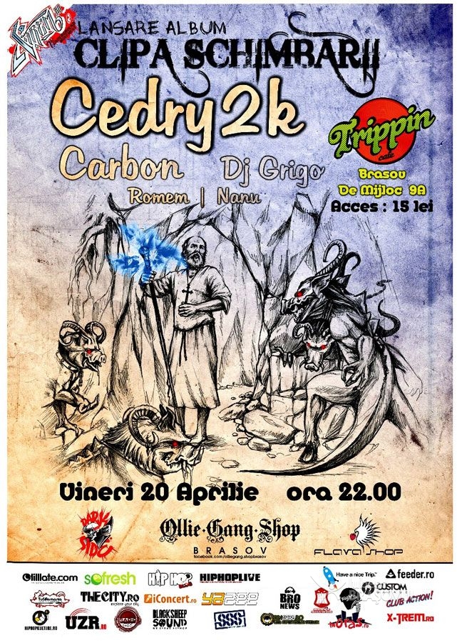 Concert Cedry2k: Lansare Album Retragere "Clipa Schimbarii"