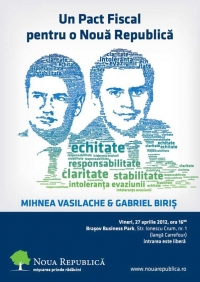 Conferinţa cu tema “Un Pact Fiscal pentru o Nouă Republică”