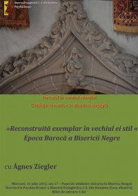 Ghidaj tematic în Biserica Neagră: "Reconstruită exemplar în vechiul ei stil"