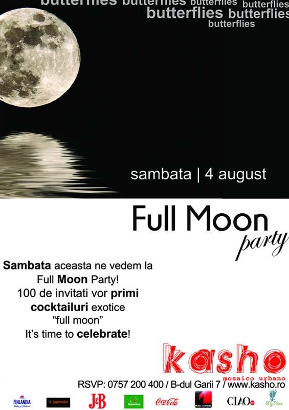 Full Moon party la Kasho Club