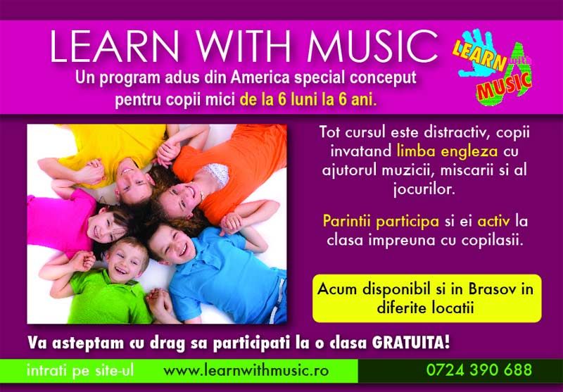 Lansarea programului - Learn With Music - pentru copii