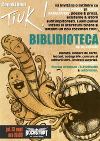 CenaKLUbul TIUK! nr. 15, cu Sabina Comşa şi M.Vakulovski - "BIBLIDIOTECA"