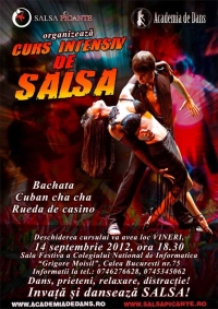 Curs intensiv de salsa incepand din 14 septembrie