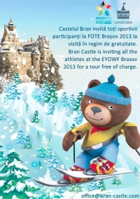 Castelul Bran invita toti sportivii FOTE 2013 la un tur gratuit