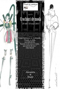 Expoziție de crochiuri de modă semnată Alexandra Dumitriu & Shanti